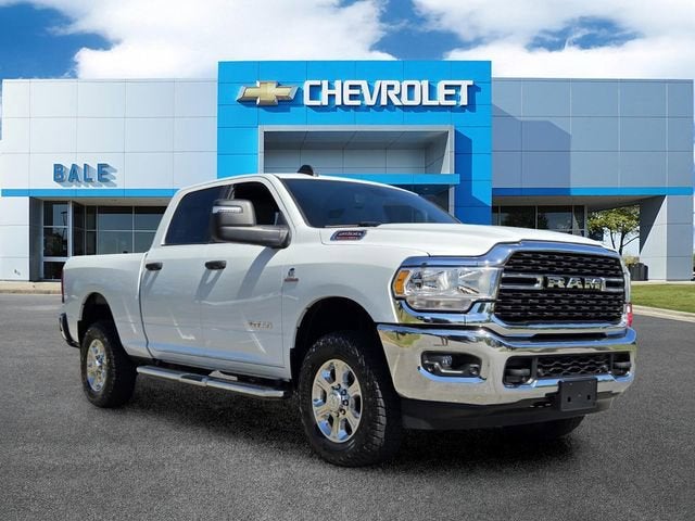 2024 RAM 2500 Big Horn in White — front three-quarter view