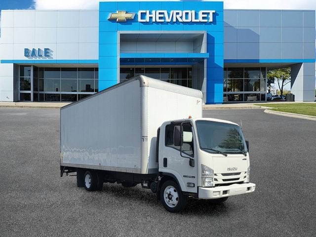 2019 Isuzu NPR Base in White — front three-quarter view