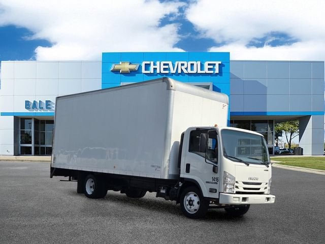 2019 Isuzu NPR Base in White — front three-quarter view