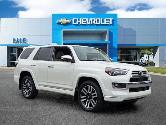 2023 Toyota 4Runner Limited in White — front three-quarter view