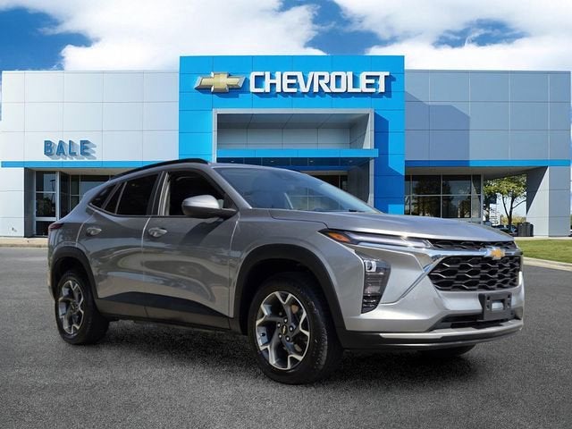 2024 Chevrolet Trax LT in Sterling Gray Metallic — front three-quarter view