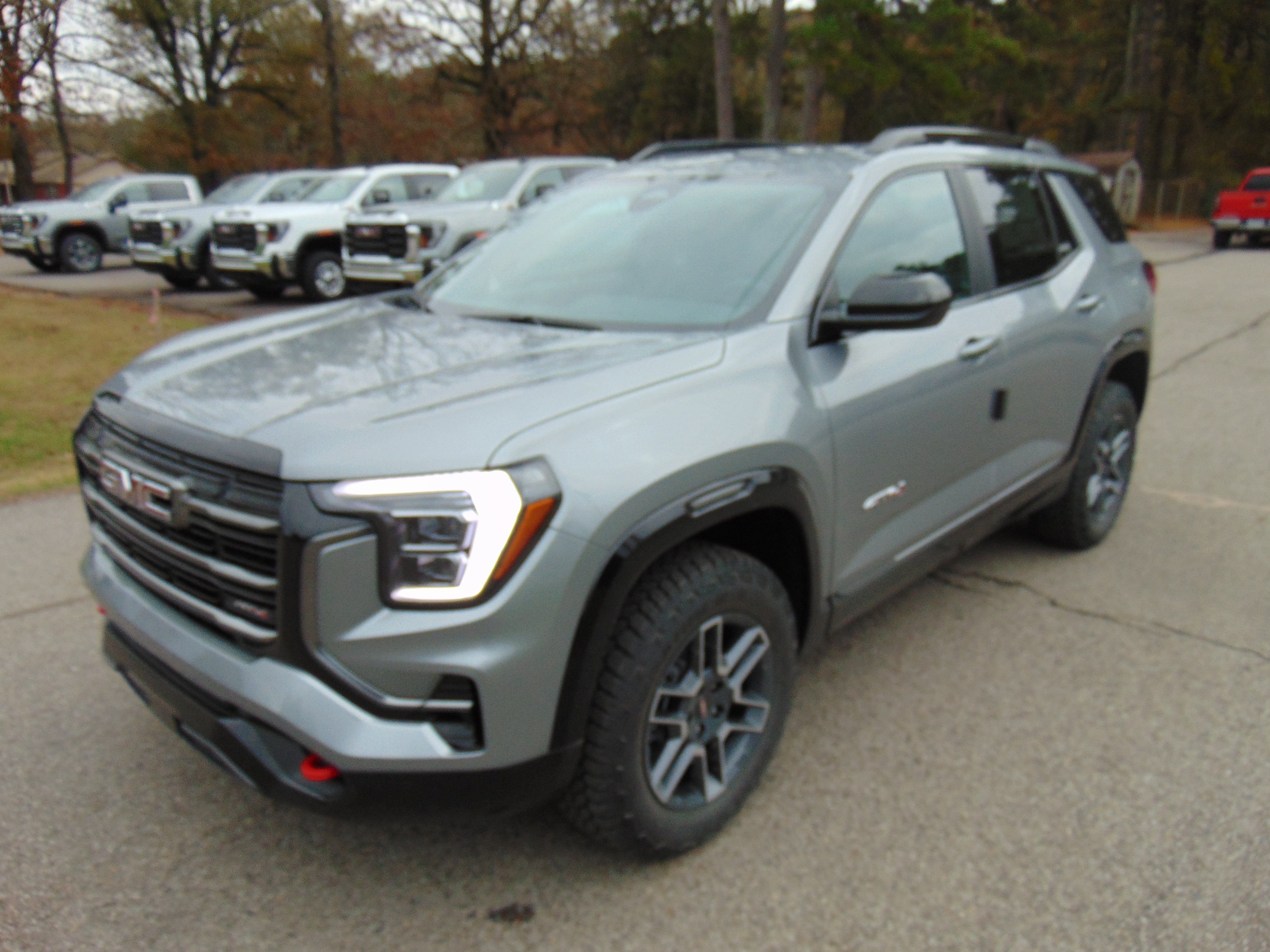 2026 GMC Terrain AT4 in Sterling Metallic — front three-quarter view